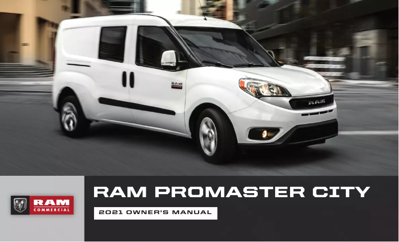 Page 1 de la notice Manuel utilisateur RAM ProMaster City (2021)