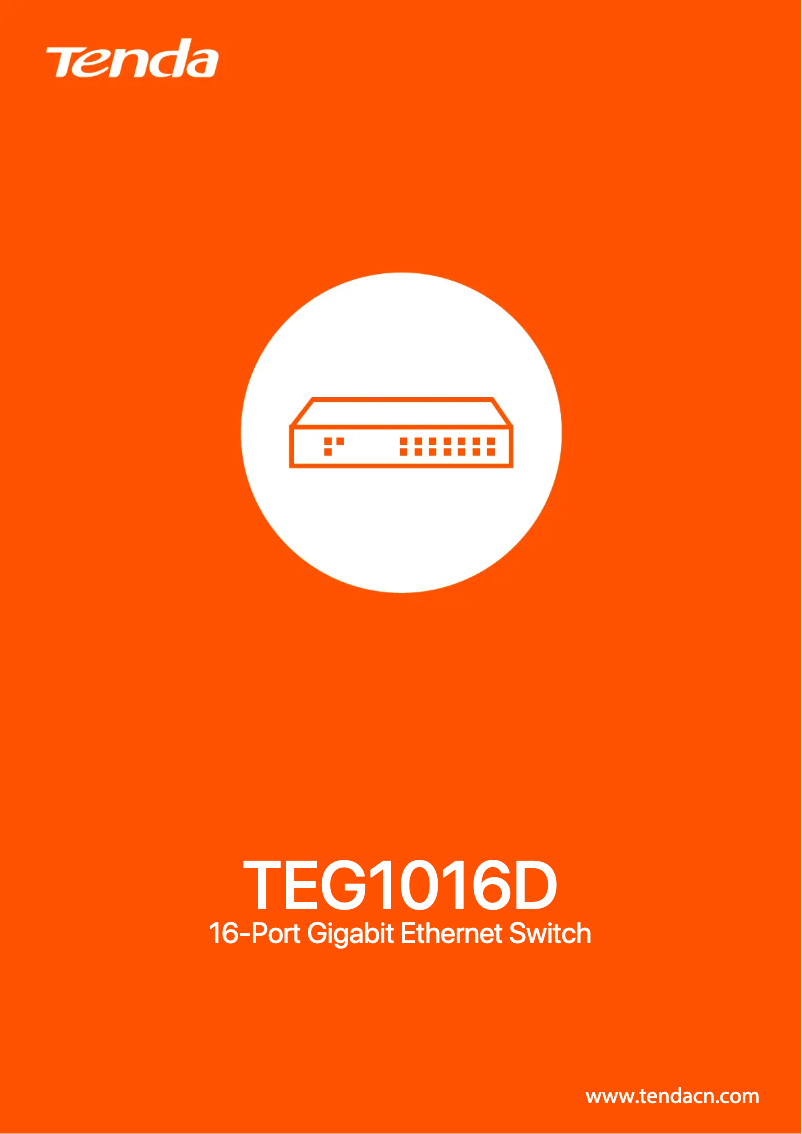 Image de la première page du manuel de l'appareil TEG1016D