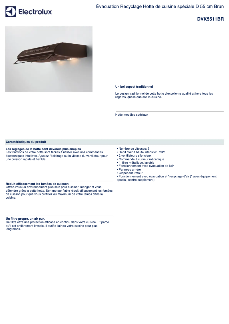 Image de la première page du manuel de l'appareil DVK5511BR