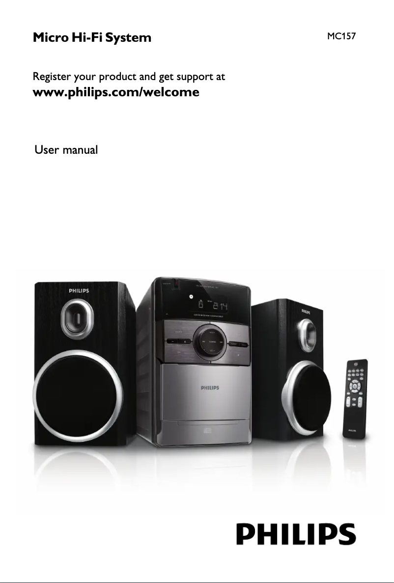 Image de la première page du manuel de l'appareil MC157