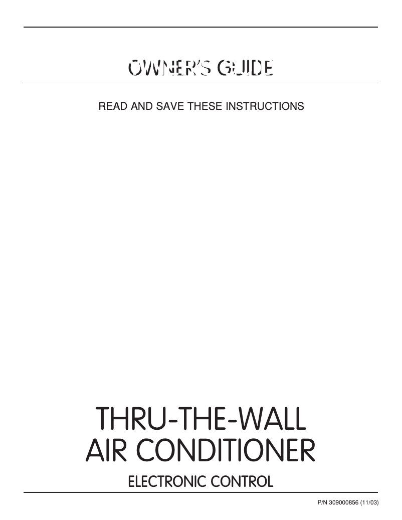 Page 1 de la notice Manuel utilisateur Frigidaire FAH124N2T