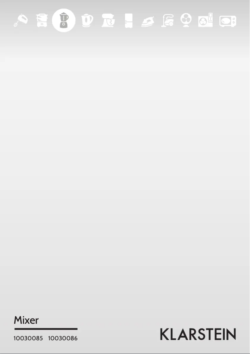 Image de la première page du manuel de l'appareil 10030086