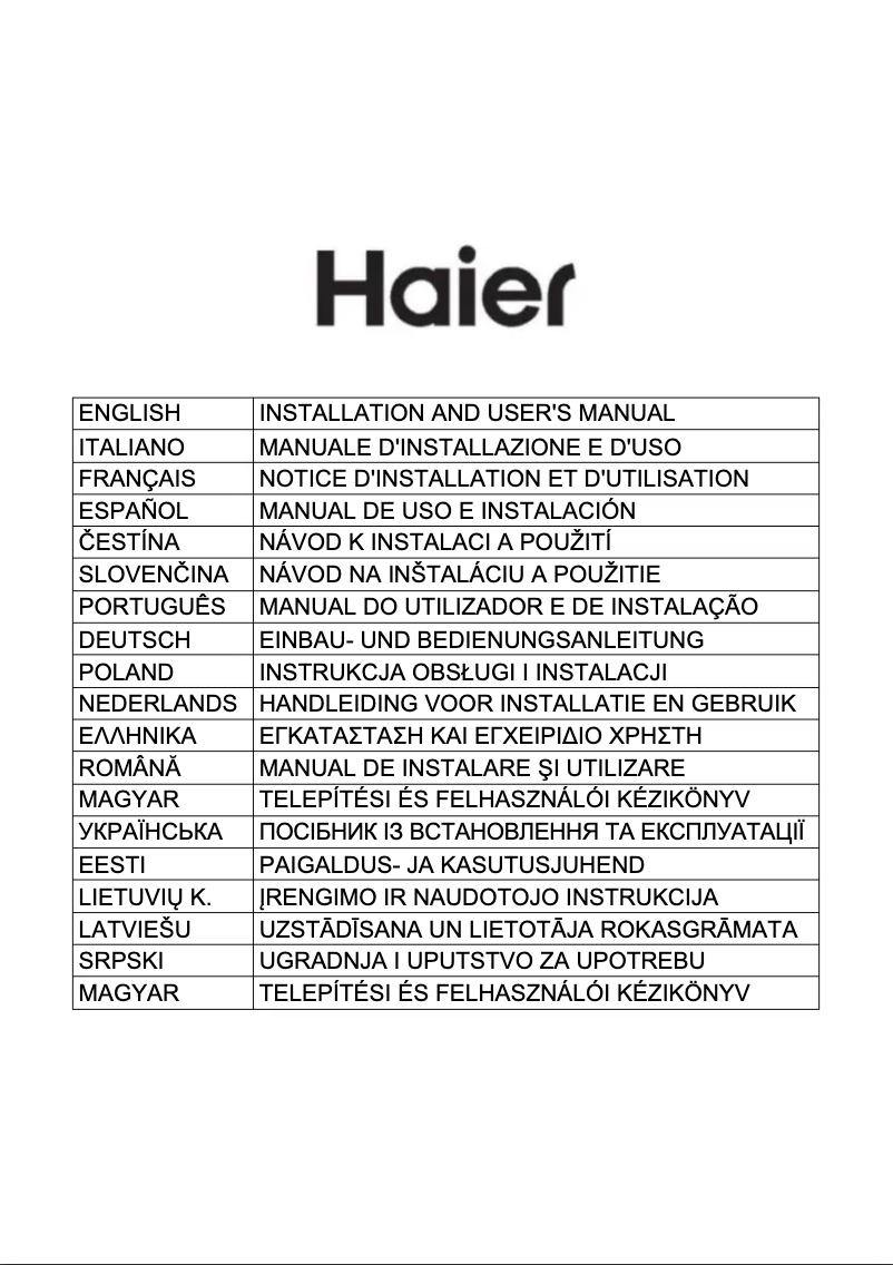 Page n°1 - Fiche technique Haier HATS9CBS4BWIFI