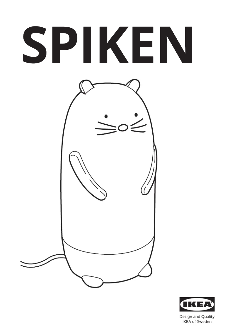 Page 1 de la notice Manuel utilisateur Ikea SPIKEN 705.245.85