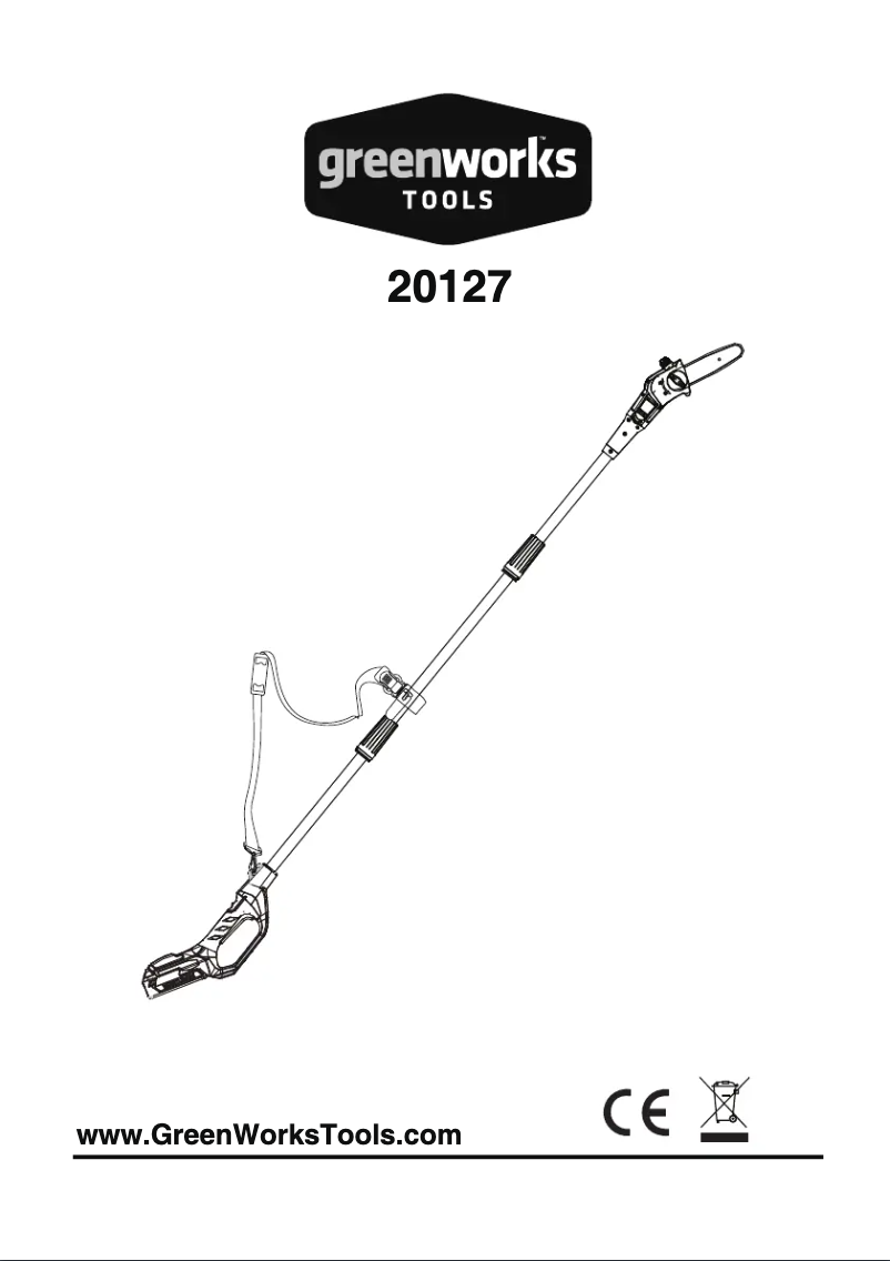 Page n°1 - Manuel utilisateur Greenworks G24PS20
