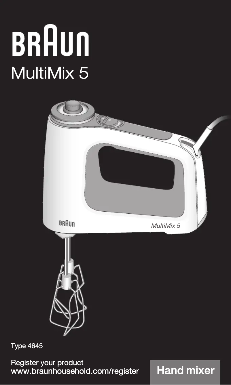 Página 1 del manual Manual de usuario Braun HM5107WH