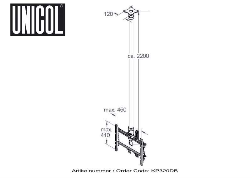 Page n°1 - Manuel utilisateur Unicol KP320DB