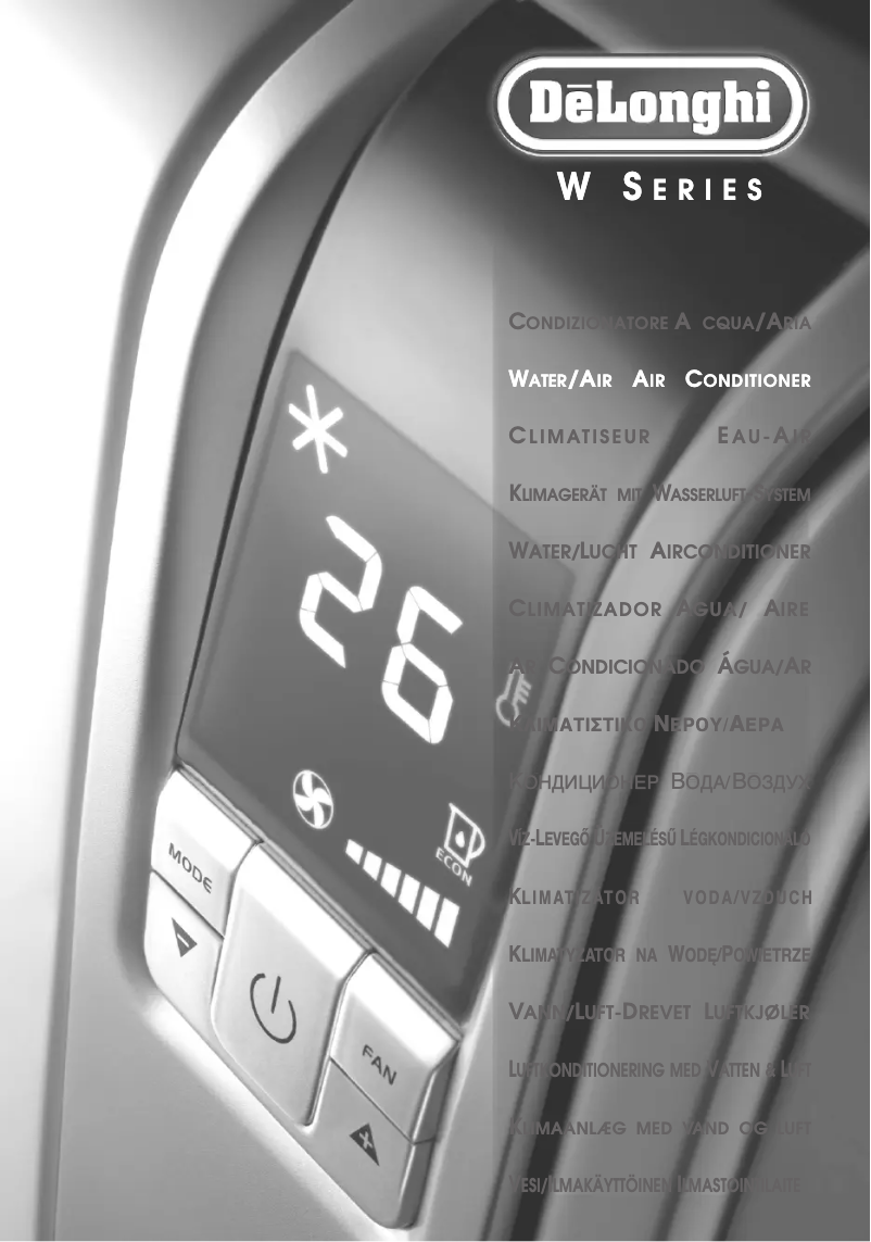 Page 1 de la notice Manuel utilisateur DeLonghi PAC W110 OKO