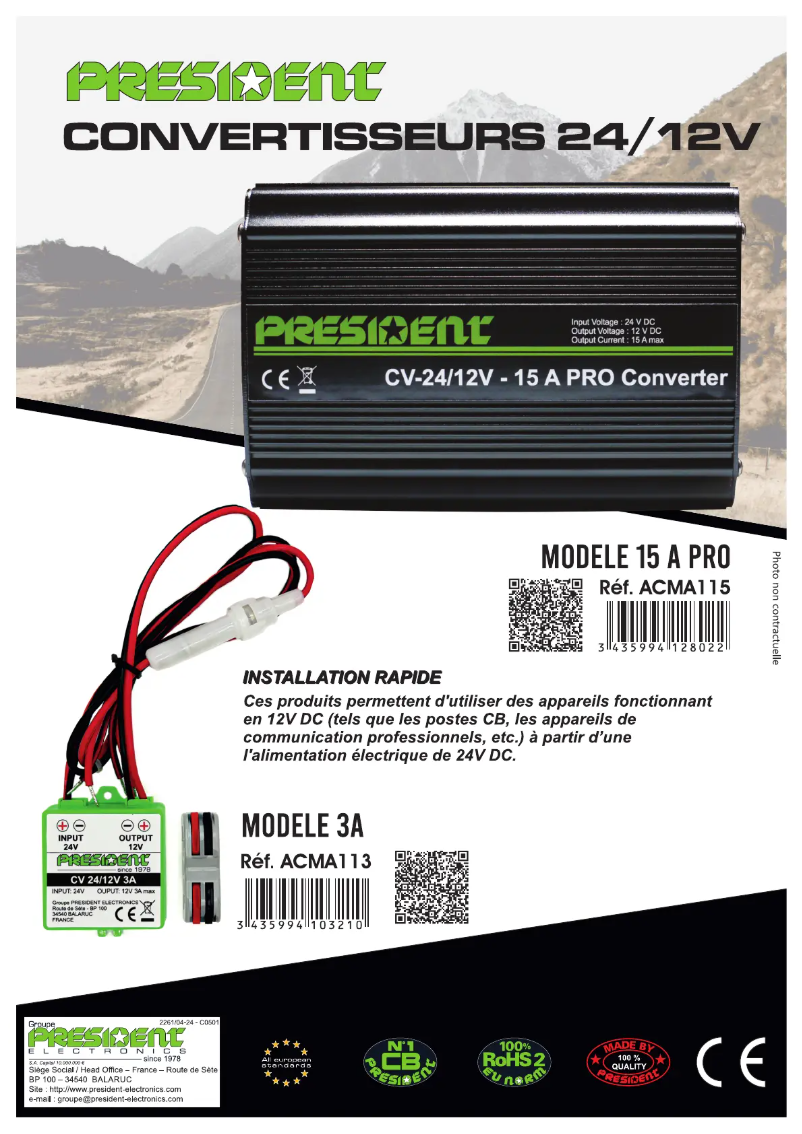 Image de la première page du manuel de l'appareil ACMA113