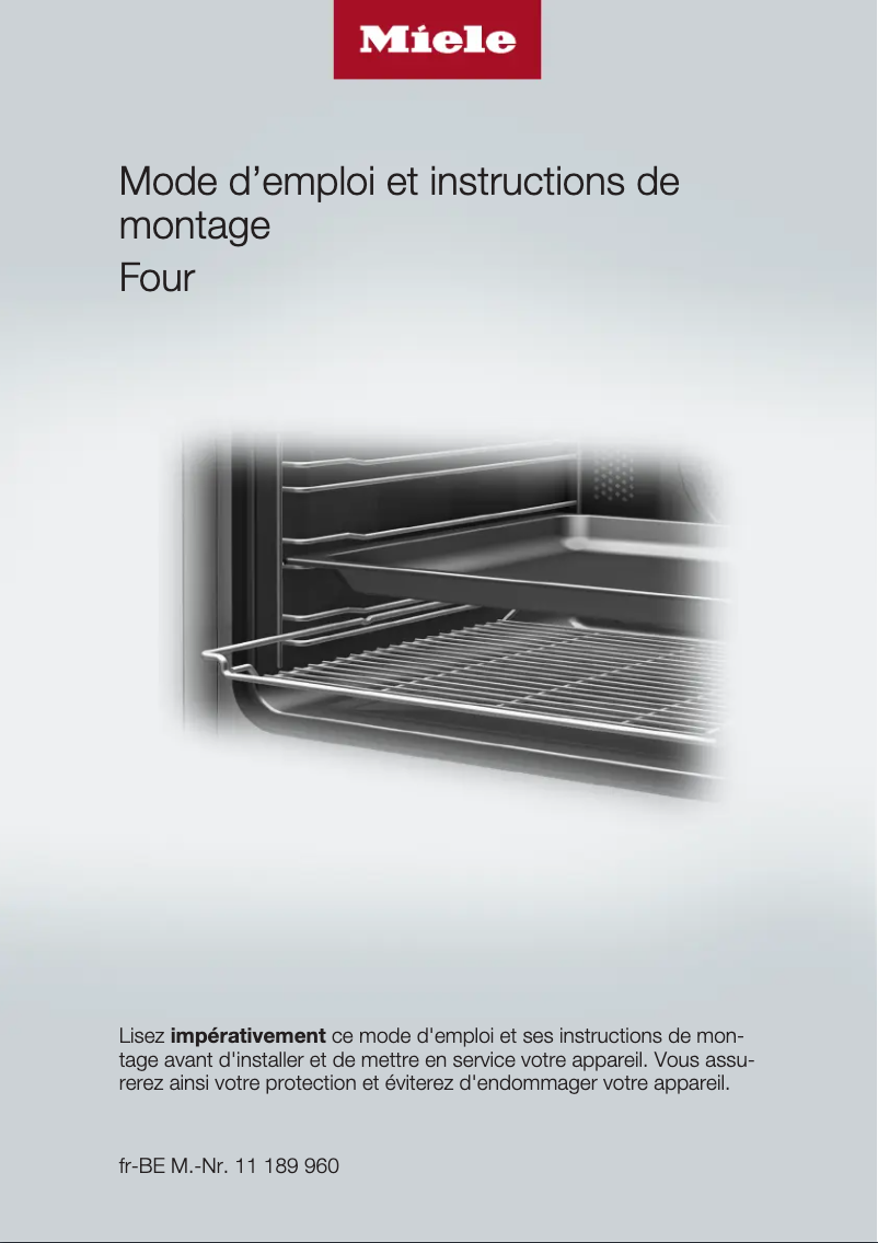Page 1 de la notice Manuel utilisateur Miele H2765BP OBSW
