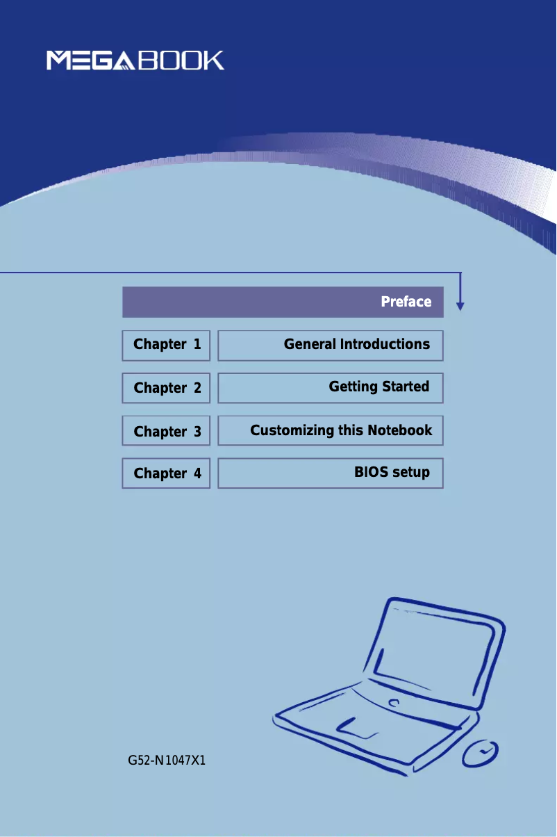 Page 1 de la notice Manuel utilisateur MSI Megabook L720