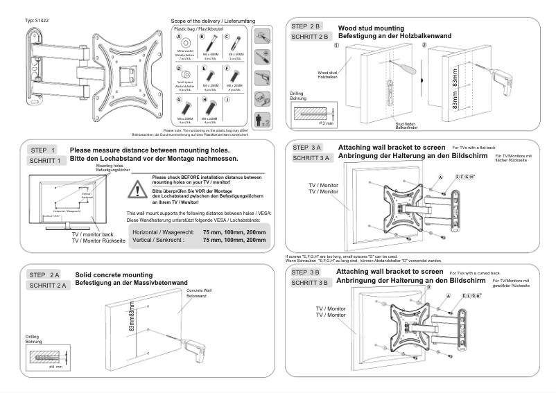 Page 1 de la notice Manuel utilisateur Ricoo S1322
