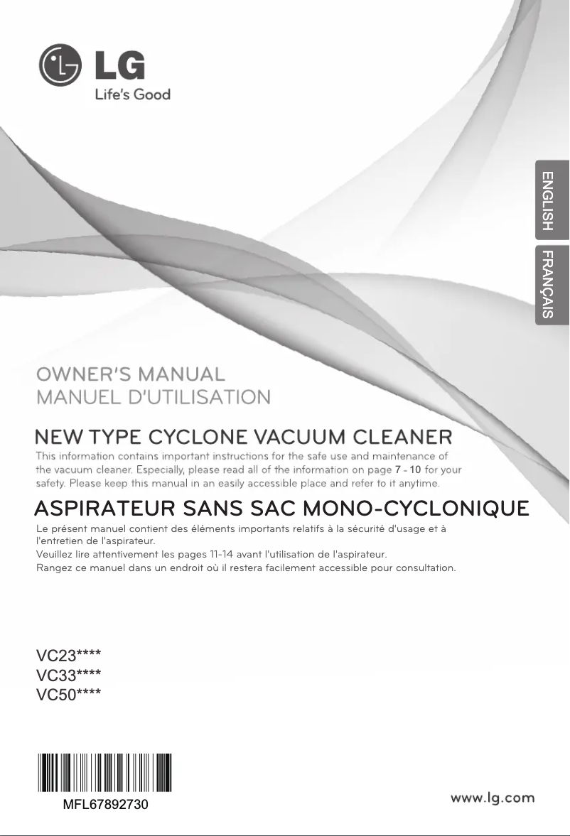 Página 1 del manual Manual de usuario LG VC5030NRO