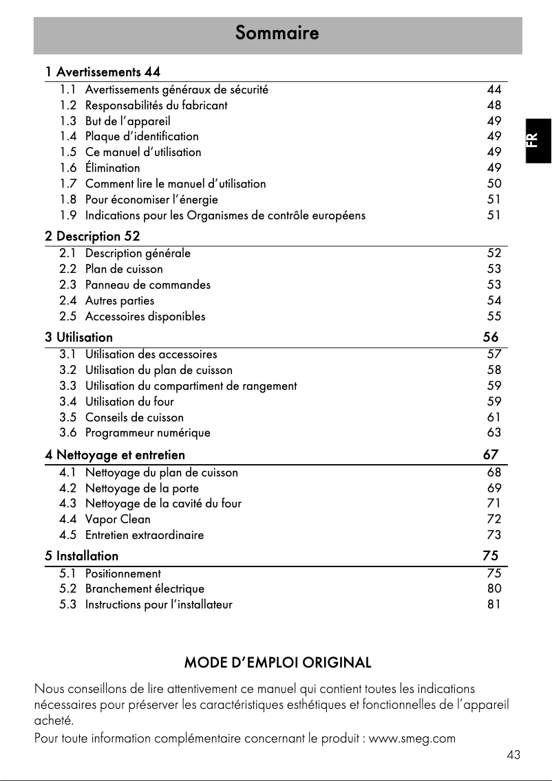 Image de la première page du manuel de l'appareil SCD91CMX9