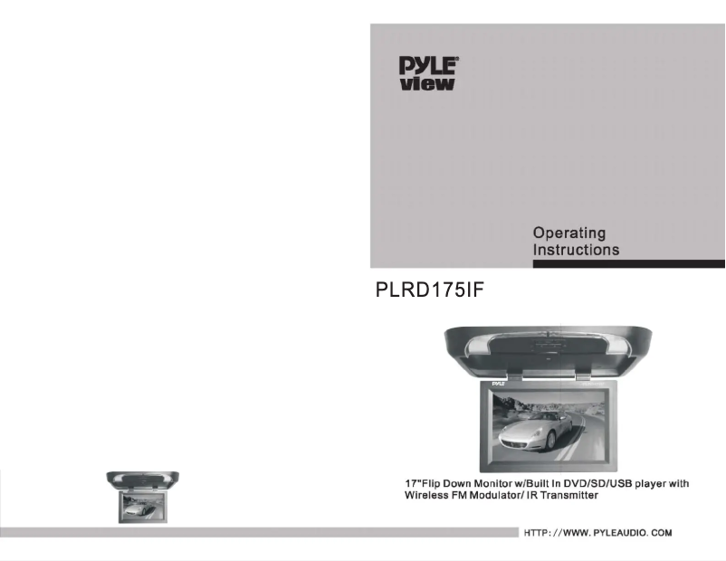 Página 1 del manual Manual de usuario Pyle PLRD175IF