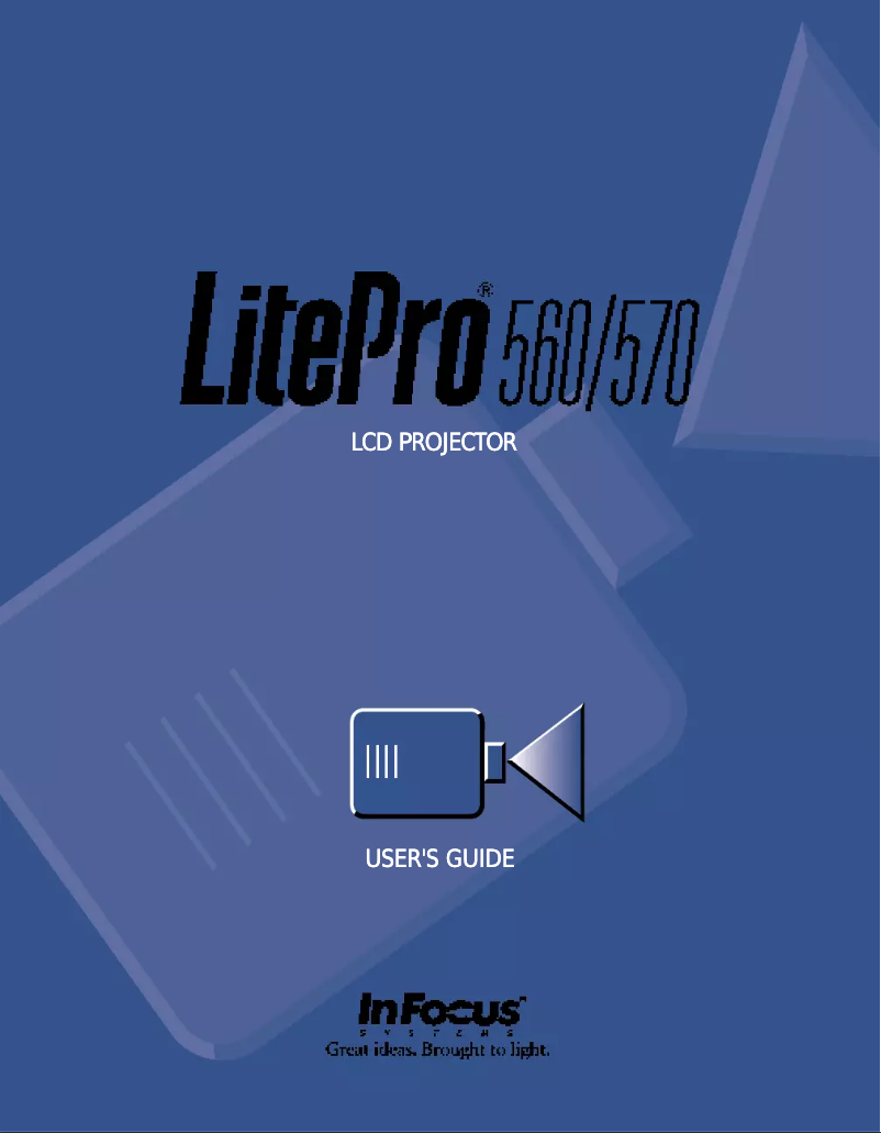 Page 1 de la notice Manuel utilisateur InFocus LP560