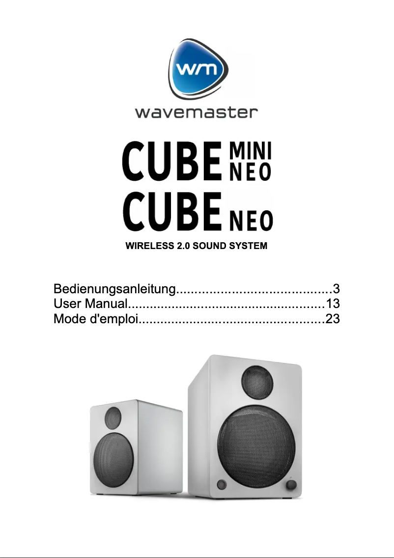 Imagen de la primera página del manual del dispositivo Cube Neo Mini