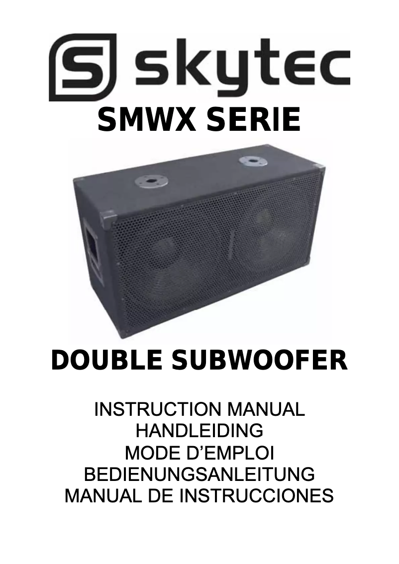 Page 1 de la notice Manuel utilisateur Skytec SMWX Serie