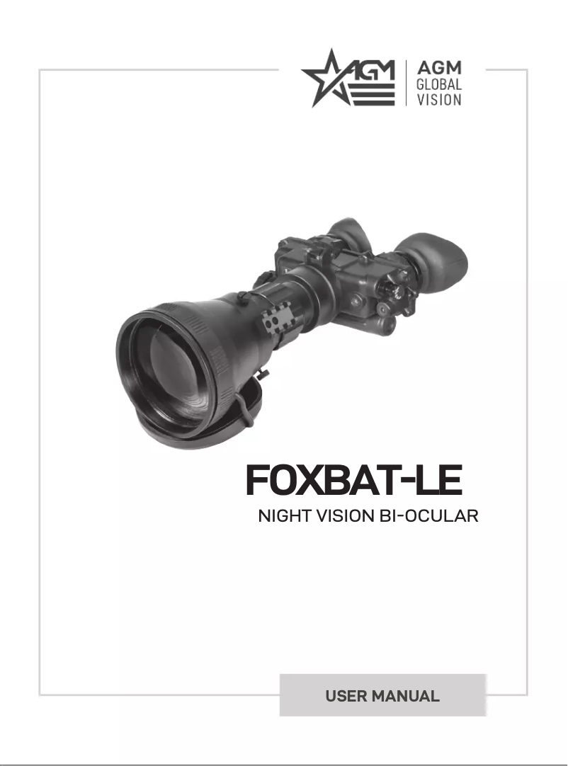 Image de la première page du manuel de l'appareil FoxBat-LE7