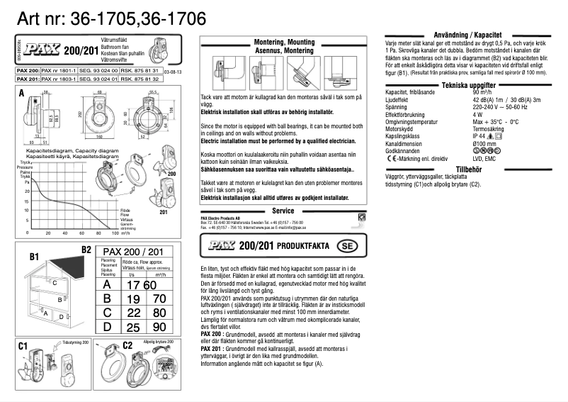 Image de la première page du manuel de l'appareil 201