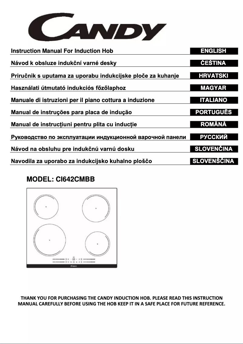 Image de la première page du manuel de l'appareil CI642CMBB