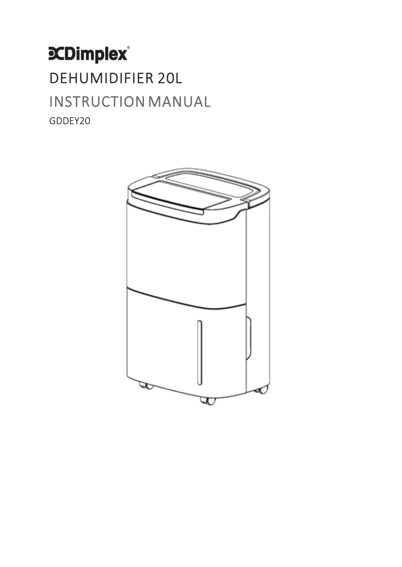 Page 1 de la notice Manuel utilisateur Dimplex GDDEY20