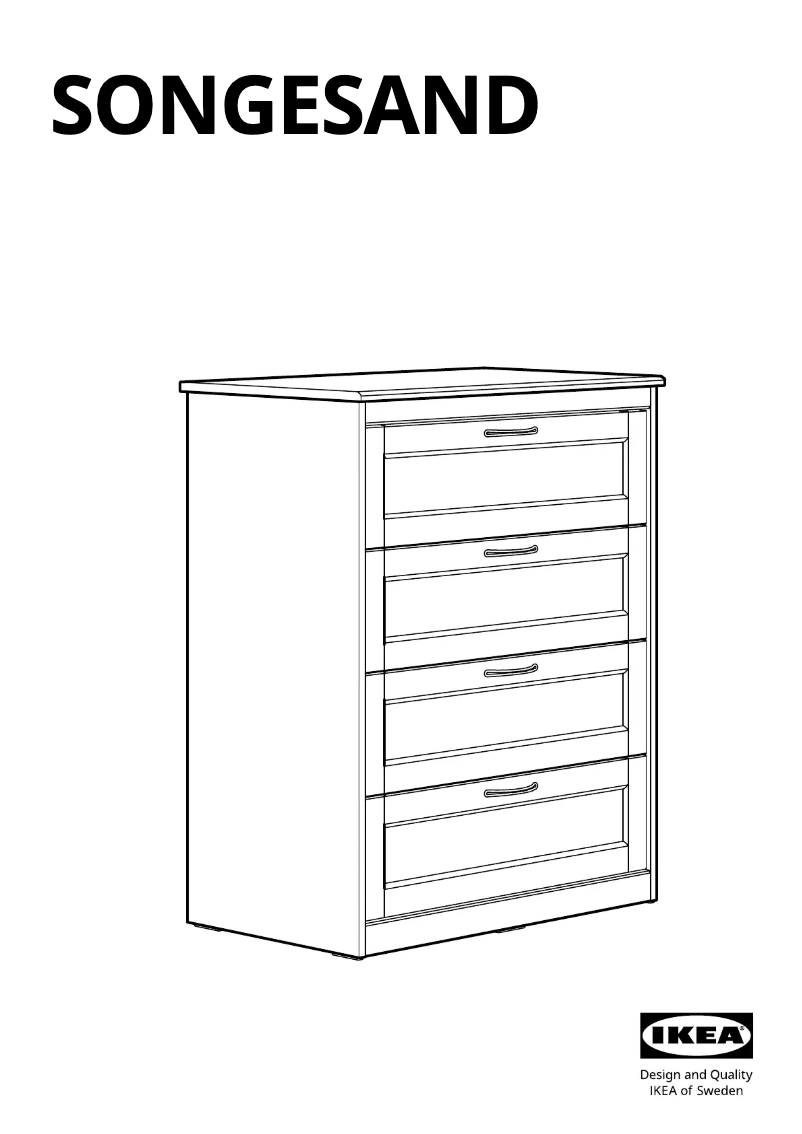 Página 1 del manual Manual de usuario Ikea SONGESAND 705.728.35