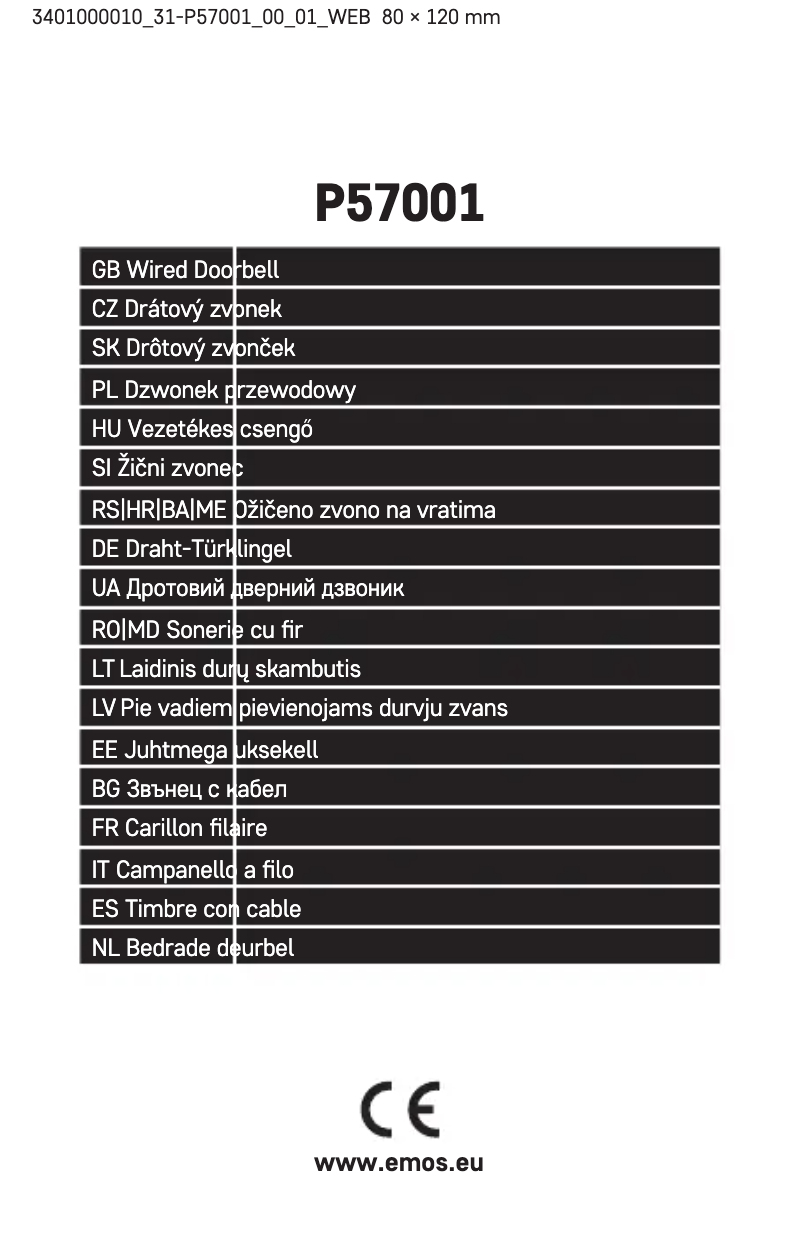 Página 1 del manual Manual de usuario Emos P57001