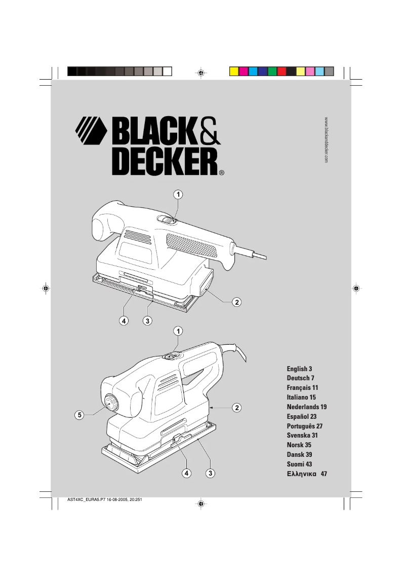Page n°1 - Manuel utilisateur Black & Decker KA196