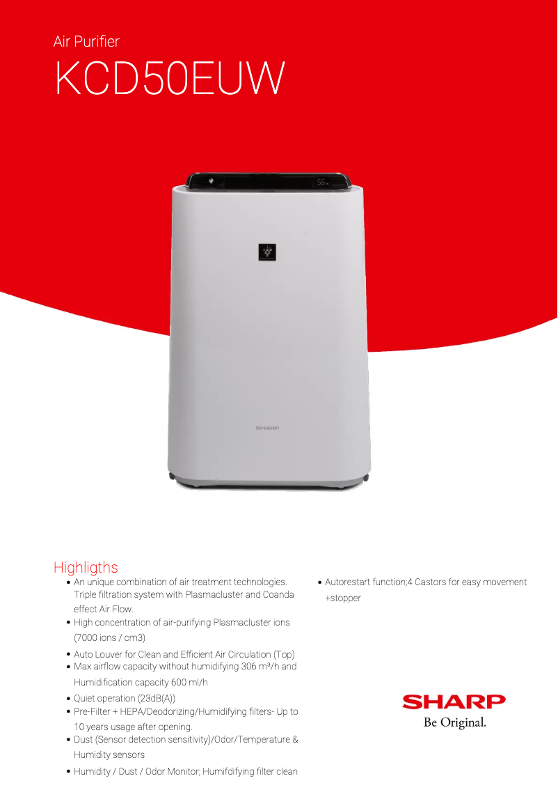 Image de la première page du manuel de l'appareil KCD50EUW