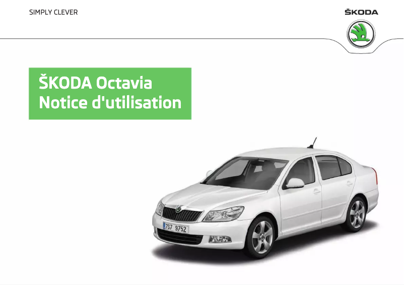Image de la première page du manuel de l'appareil Octavia (2012)