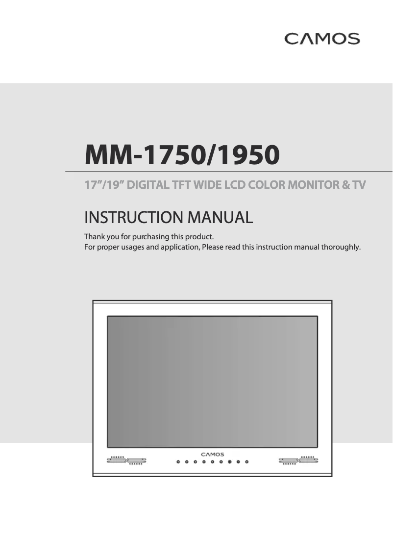 Page n°1 - Manuel utilisateur Camos MM-1950