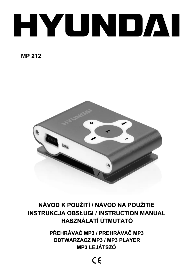 Page n°1 - Manuel utilisateur Hyundai MP 212