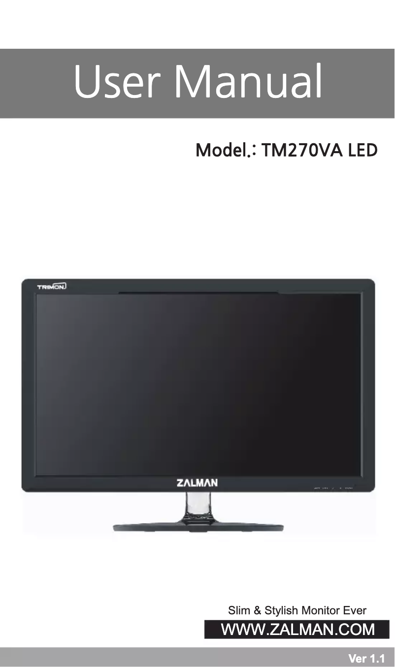 Image de la première page du manuel de l'appareil TM270VA