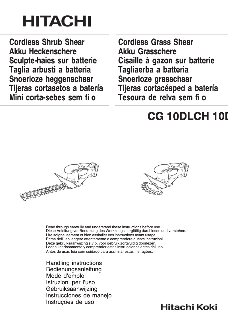 Image de la première page du manuel de l'appareil CH 10DL