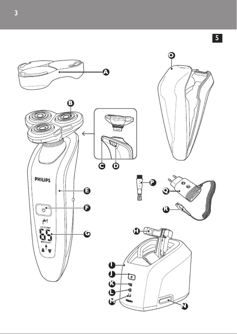 Page 1 de la notice Manuel utilisateur Philips RQ1090