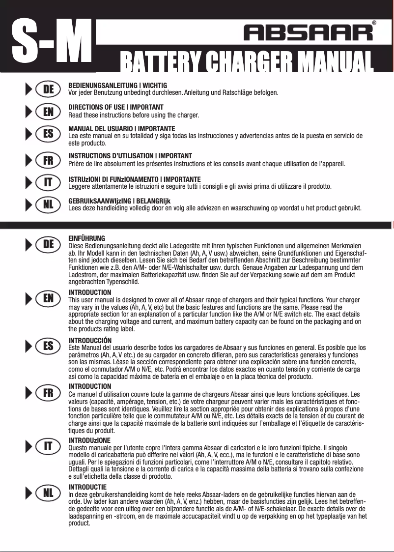 Image de la première page du manuel de l'appareil S-M