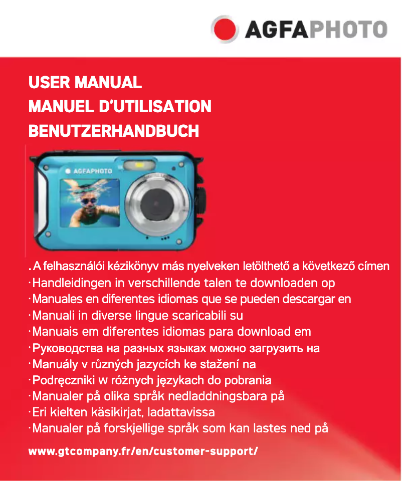 Page n°1 - Manuel utilisateur AgfaPhoto WP8000