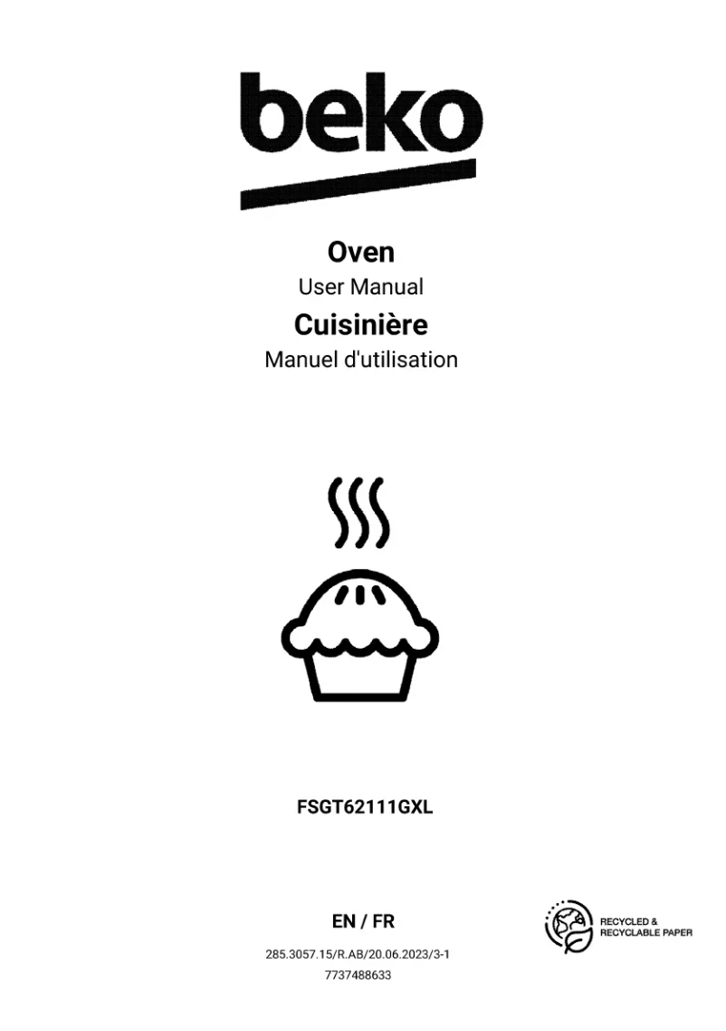 Image de la première page du manuel de l'appareil FSGT62111GXL