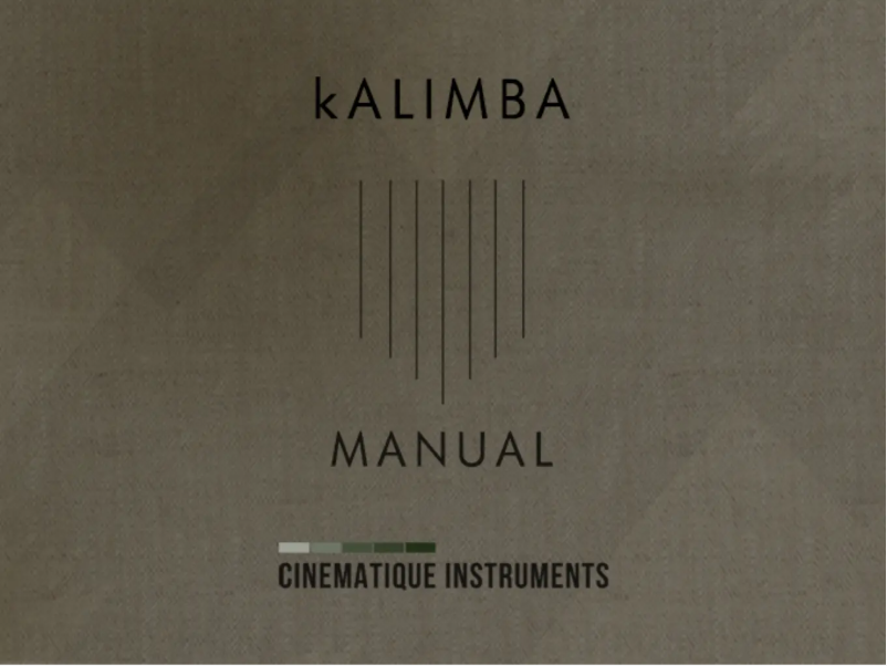 Image de la première page du manuel de l'appareil Kalimba