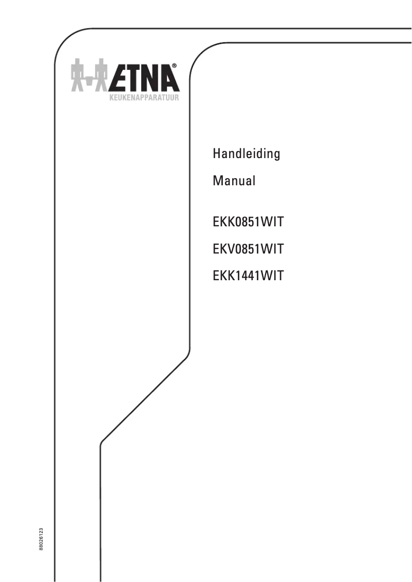 Page 1 de la notice Manuel utilisateur Etna EKV0851WIT