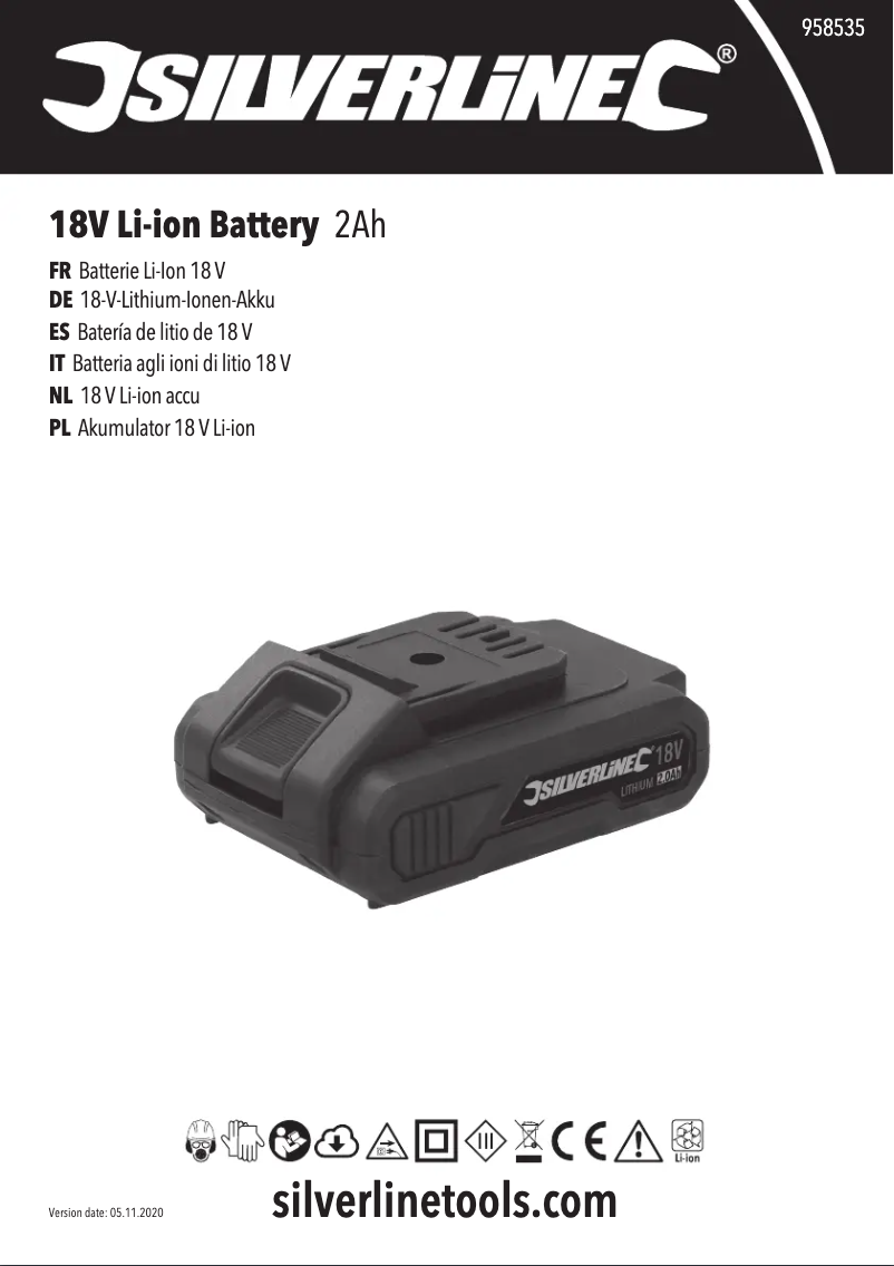 Page 1 de la notice Manuel utilisateur Silverline 958535