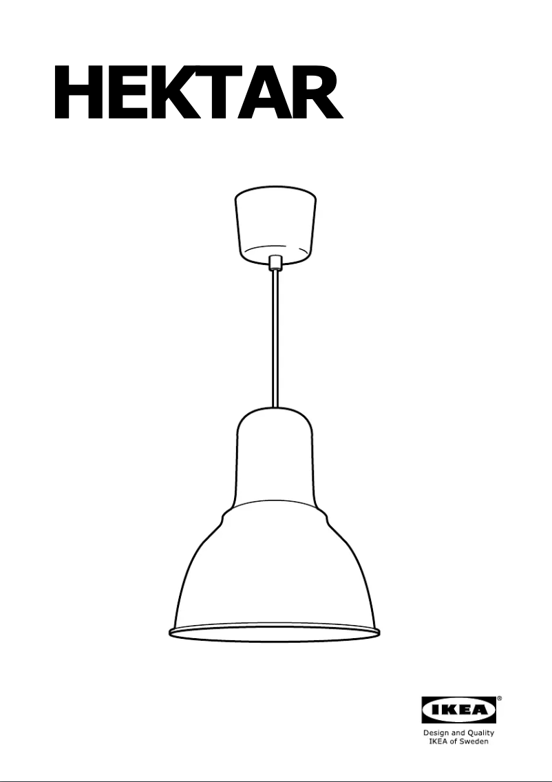 Page 1 de la notice Instructions / montage Ikea HEKTAR