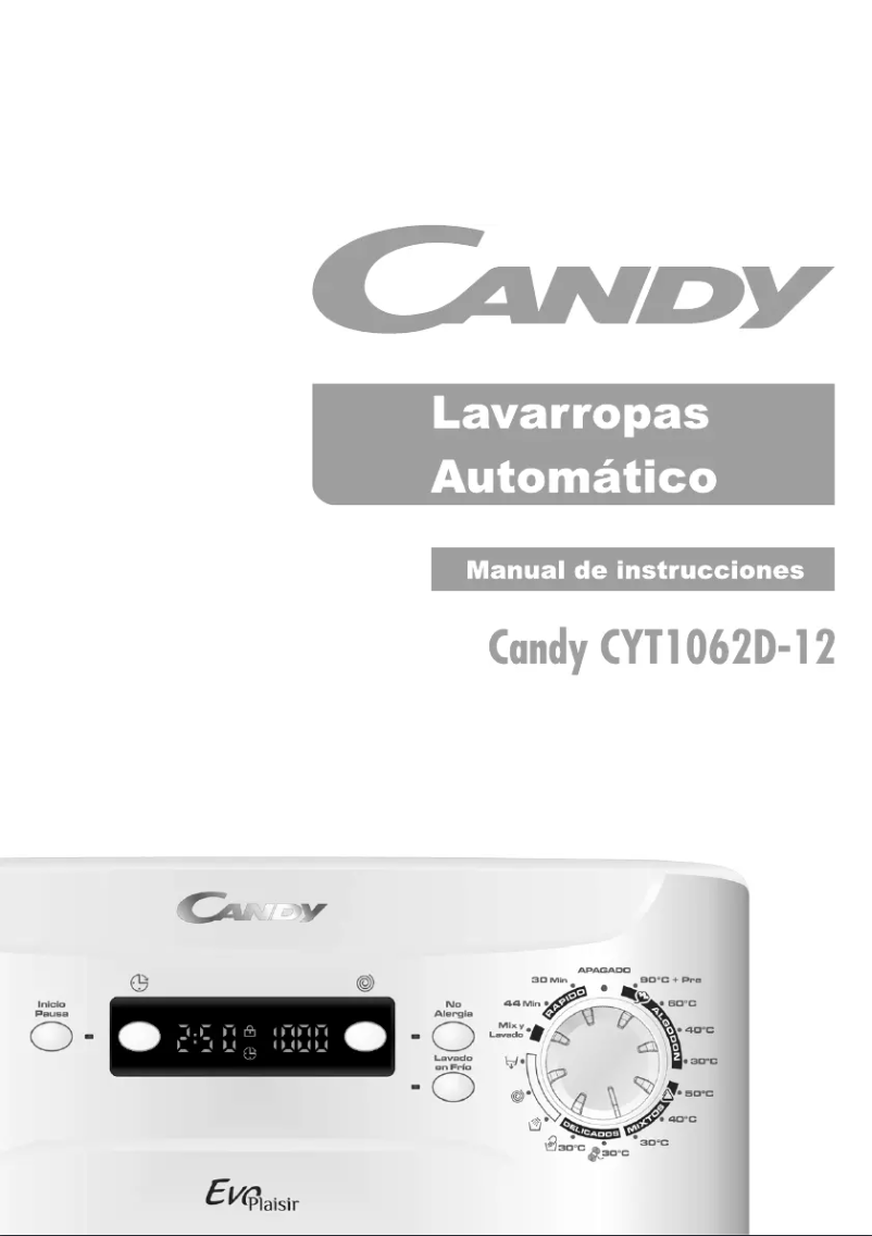 Page n°1 - Manuel utilisateur Candy CYT 1062 D-12
