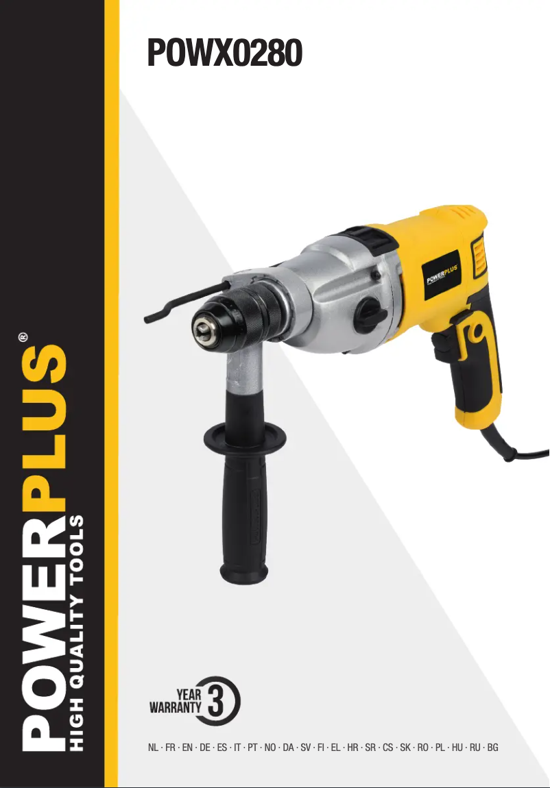 Image de la première page du manuel de l'appareil POWX0280