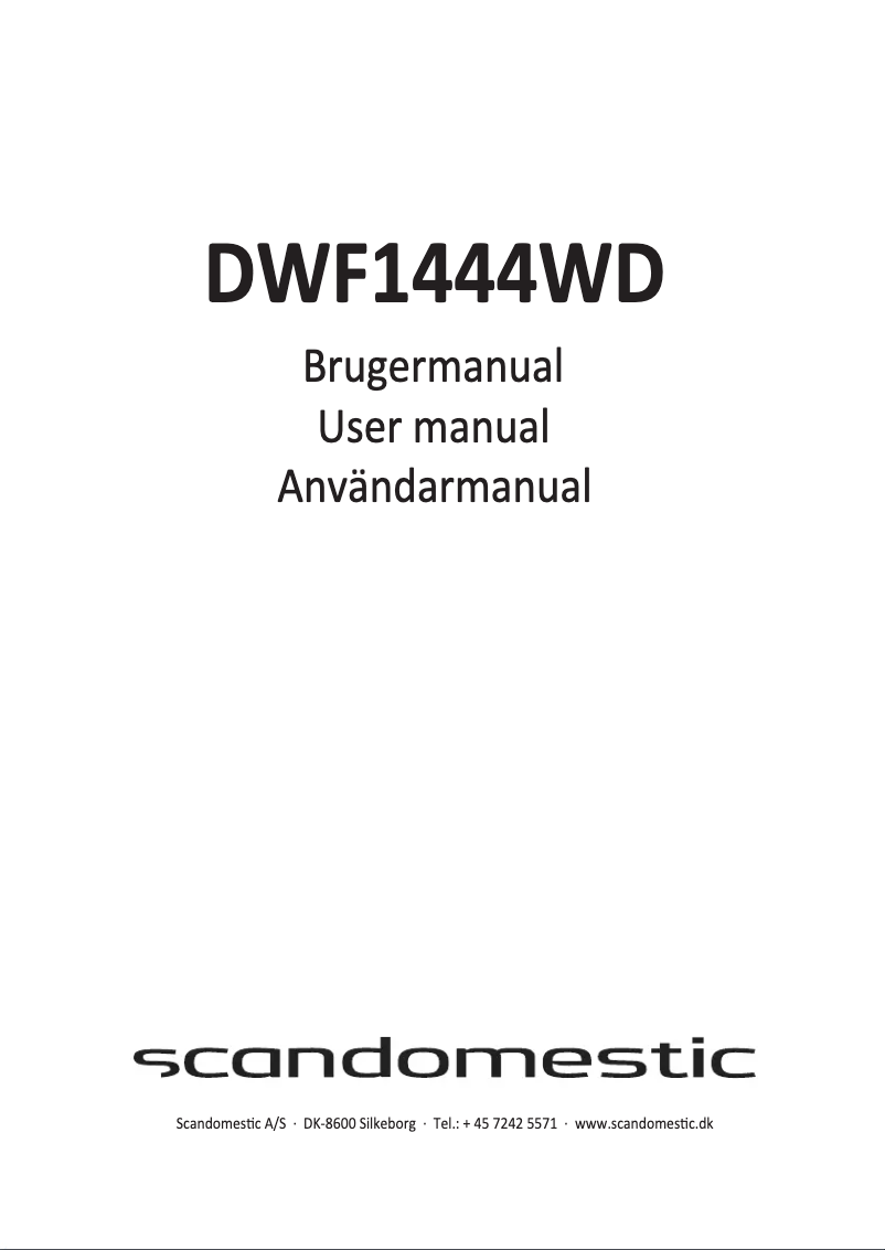Image de la première page du manuel de l'appareil DWF1444WD