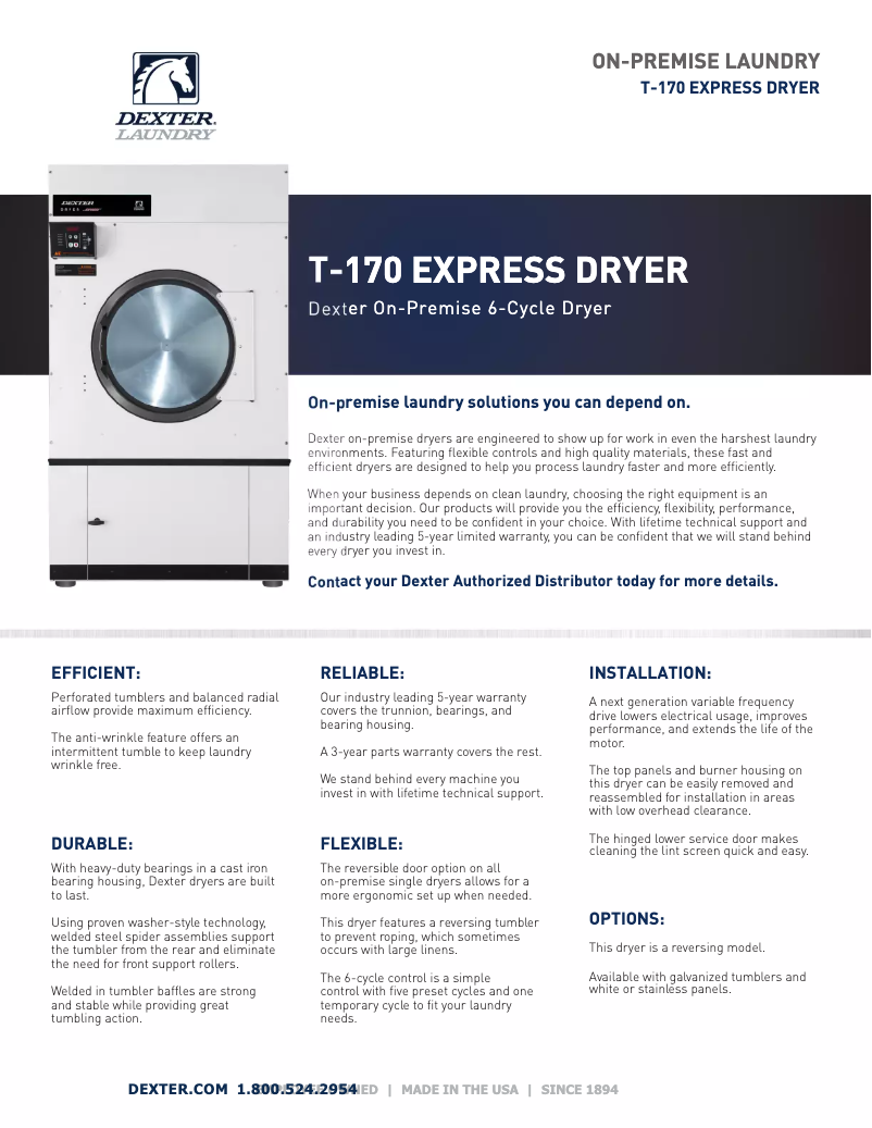 Image de la première page du manuel de l'appareil T-170