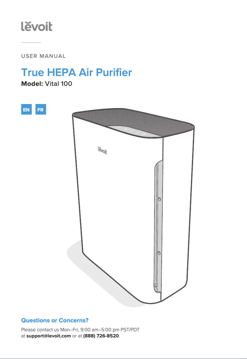 Image de la première page du manuel de l'appareil Vital 100