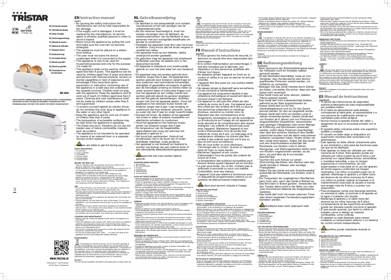Page 1 de la notice Manuel utilisateur TriStar BR-1045