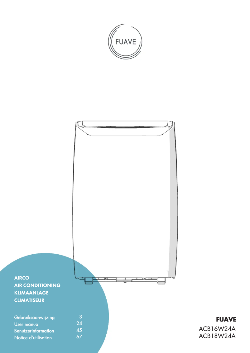 Page n°1 - Manuel utilisateur Fuave ACB18W24A